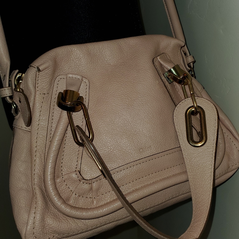 Chloe Paraty Small Pink Crossbody Bag - Picture 6 of 8